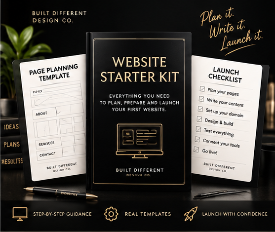 Website Starter Kit - product mockup showing the cover and interior pages