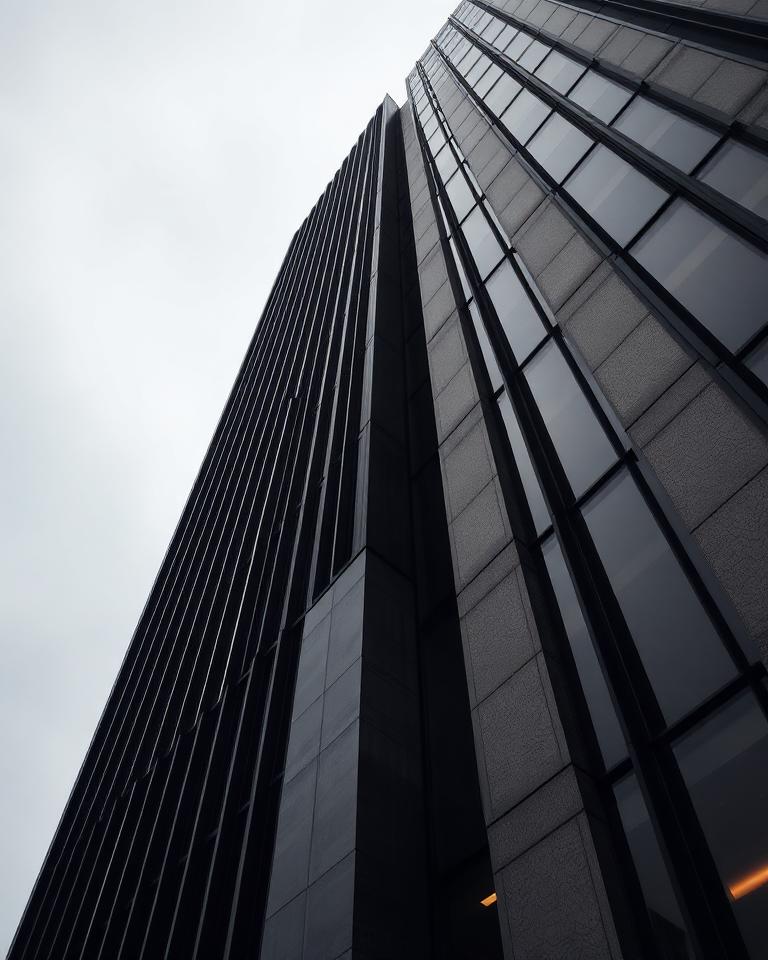 Ridgeway Consulting demo concept — glass and stone corporate tower